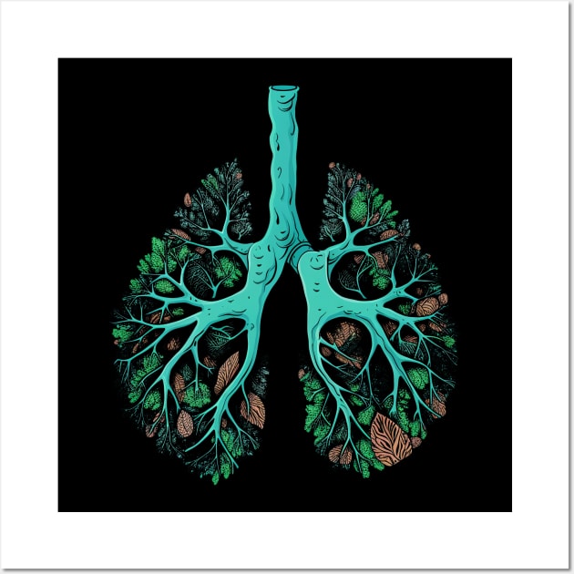 Respiratory Therapist Bronchial Tree Wall Art by BDAZ